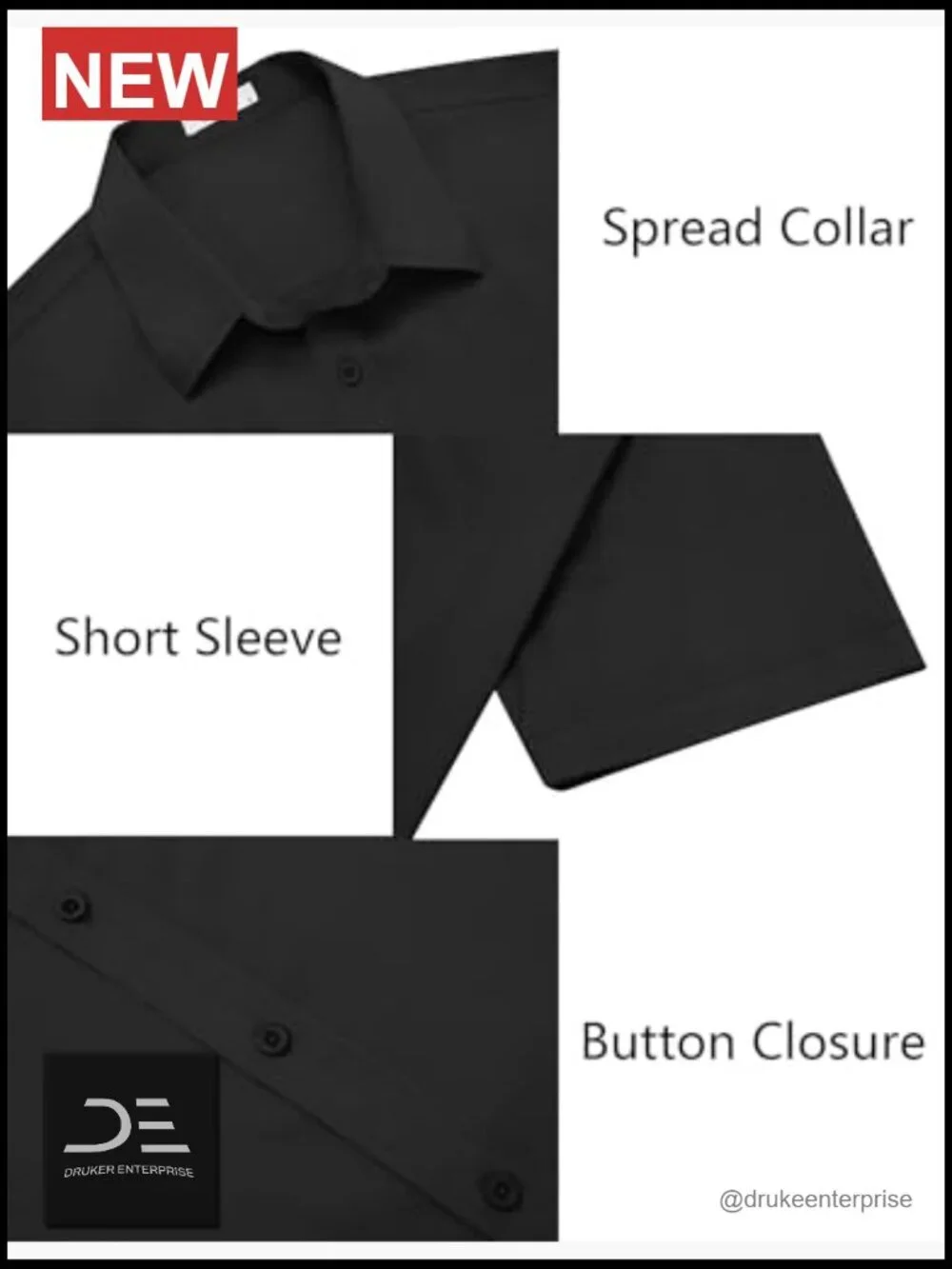 Short Sleeve Button Down Shirt Wrinkle Free Stretch Casual Untucked